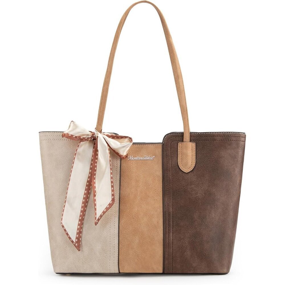 Women Three Chocolate Imported Top zipper Top Handle Satchel Purses Handbags